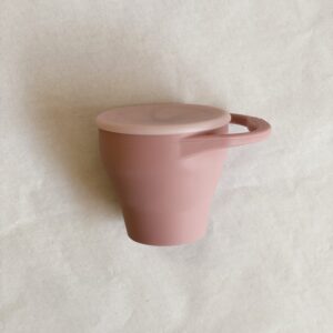 foldable cup light pink noknok