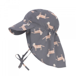 παιδικό καπέλο με γείσο & προστασία λαιμού tiger gray lassig